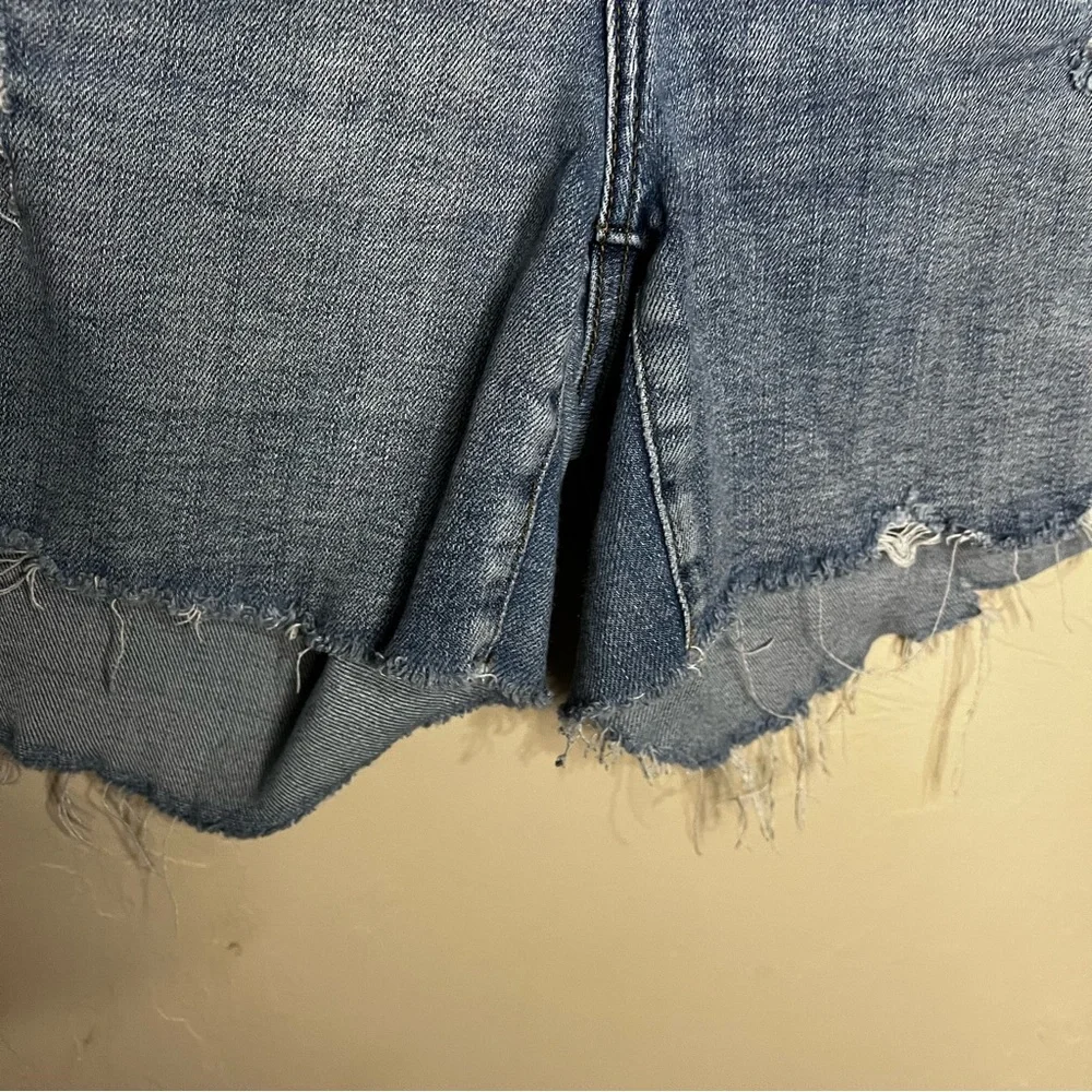 Judy Blue Distressed Eyelet Lace Patched Denim Jean‎ Plus Size Shorts